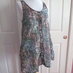 Pretty Insight Patterned Tank Top With Pockets